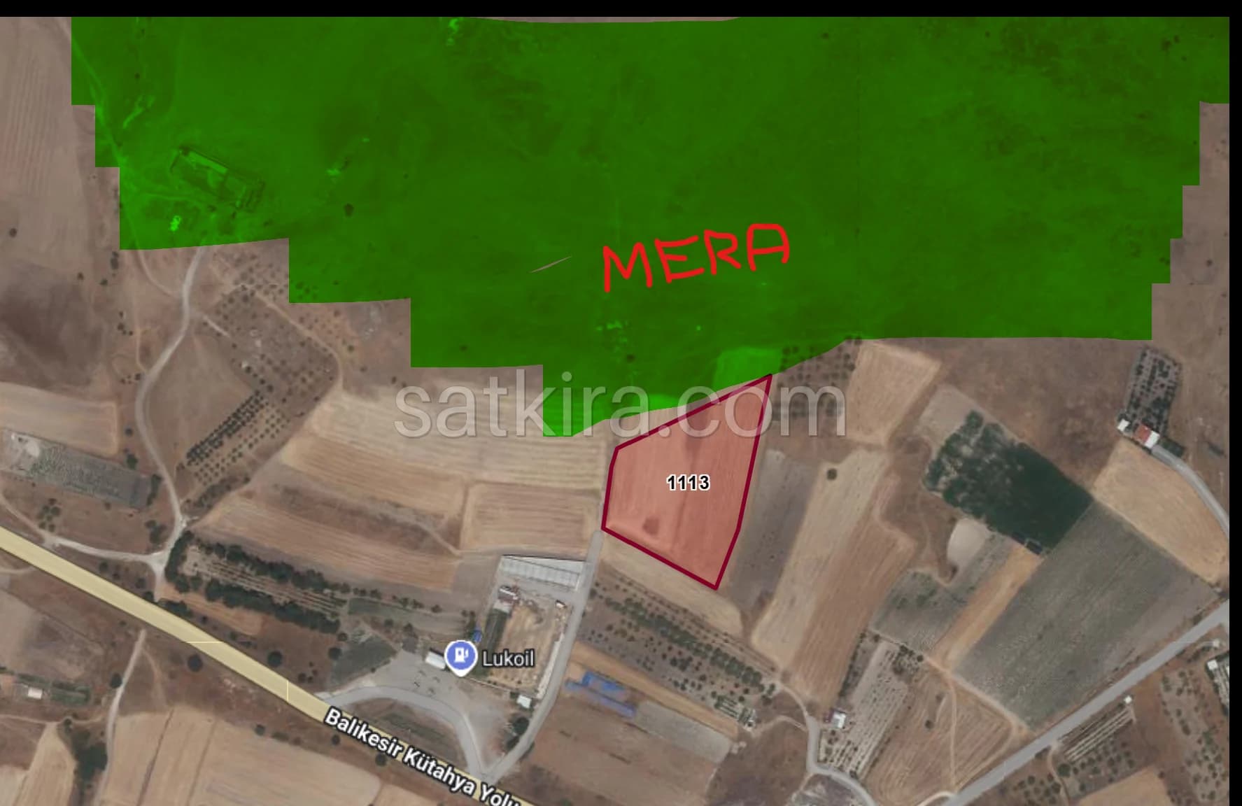 8900 M2 YOLU VAR BİTİŞİĞİ MERA ÇİFTLİK YAPIMINA UYGUN TARLA
